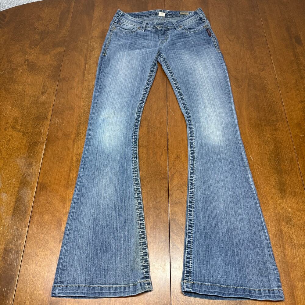 Silver Jeans Camden Rose Bell Jeans W27 L33 Low Rise Flare Bell Bottom Y2K